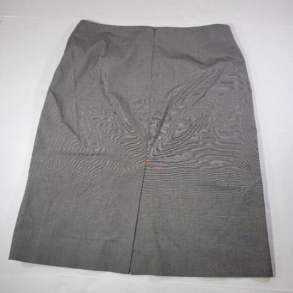 Theory Women Professional Gray Cotton Blend Mid-Length Pencil Skirt Size 8 - Picture 6 of 6